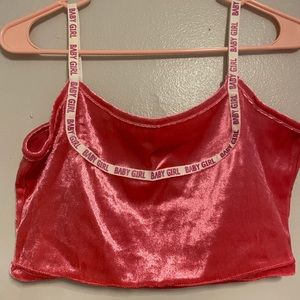 baby girl pink crop top